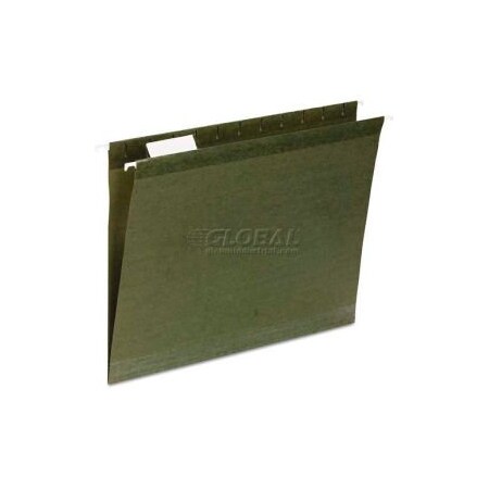 Universal Universal Reinforced Recycled Hanging Folder, 1/3 Cut, Letter, Standard Green, 25/Box UNV24113***